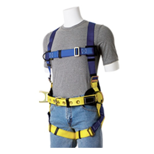 Gemtor 955-9 XXL High Visibility Fall Protection Vest with Polyester Full-Body Harness with Foam Back Pad