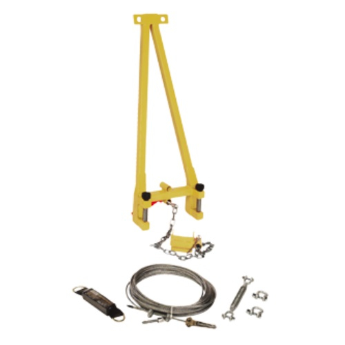 Gemtor HL3-6A Horizontal Lifeline Add-On System, Portable, One End Stanchion, Up to a 60' Span