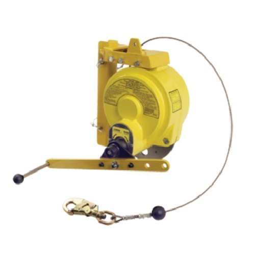 Gemtor MRW-100 Winch, Man-Rated, 100' Galvanized Cable, Mounting Bracket