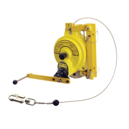 Gemtor RS3-50S Lifeline, Self-Retracting with Retrieval Winch, 50' Stainless Steel Cable, Mounting Bracket