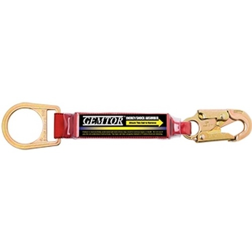 Gemtor SP1101LD Soft-Pack Energy Absorber Legs with Locking Snap Hook, D-Ring. 1' long