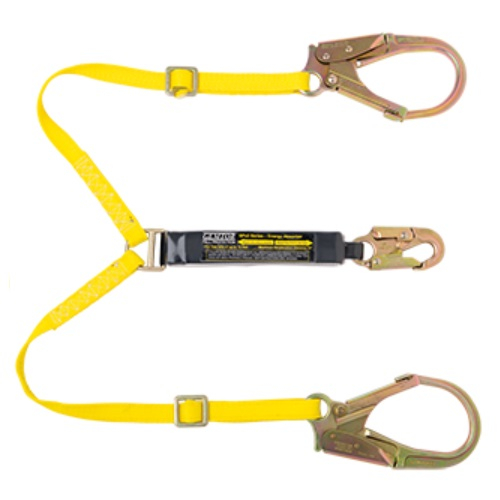 Gemtor SPX11LY6 Energy Absorbing Lanyard with Two Legs, 100% Tie-off 6'