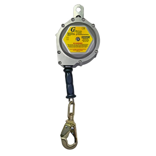 Gemtor SRA-30S G-Force 30 ft Stainless Steel Cable Self-Retracting Lifeline with Swivel, Indicator, and Locking Snaphook