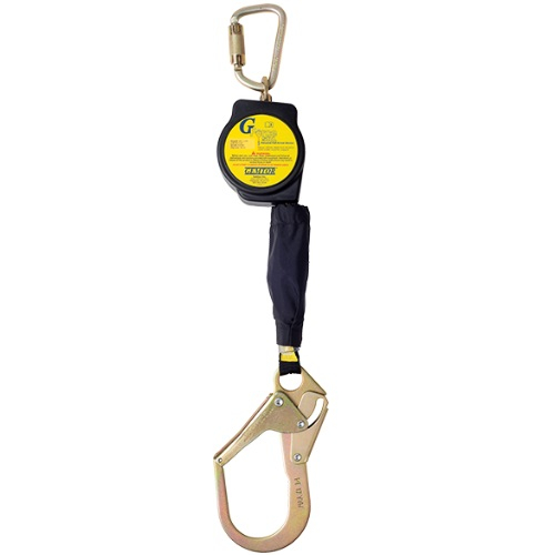 Gemtor SRD-11WZ G-Force 11 ft Webbing Fall Limiter with Composite Housing and Locking Rebar Snaphook