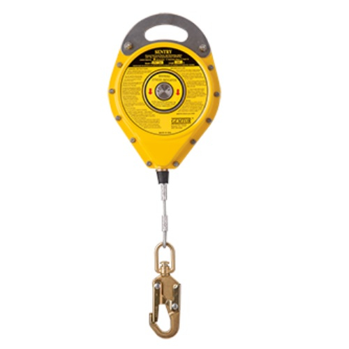 Gemtor SRL-50 Sentry Self-Retracting Lifeline, Steel Housing, 50' Long Galvanized Steel Lifeline
