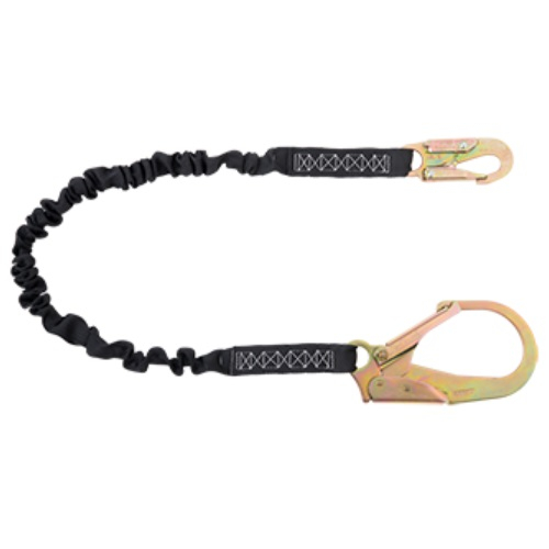 Gemtor VP148-6 No Pack Energy Absorbing Lanyard with Large Flat Snaphook 6 ft. Long
