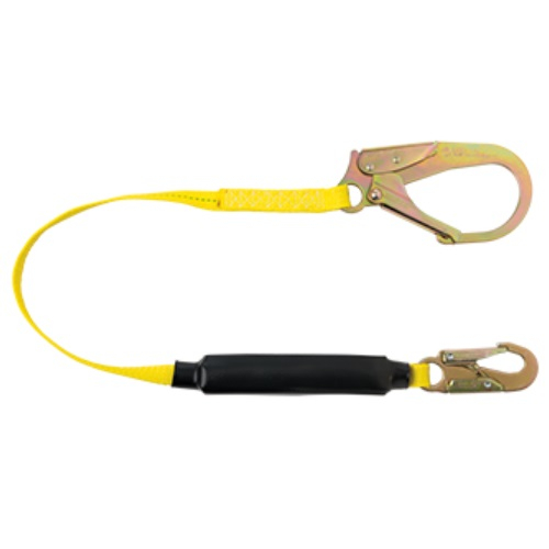 Gemtor VP158-6 Energy Absorbing Lanyard with Large Flat Snaphook 6 ft. long