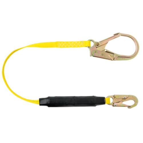 Gemtor VP159-4 Energy Absorbing Lanyard with Large Forged Snaphook 4 ft. long