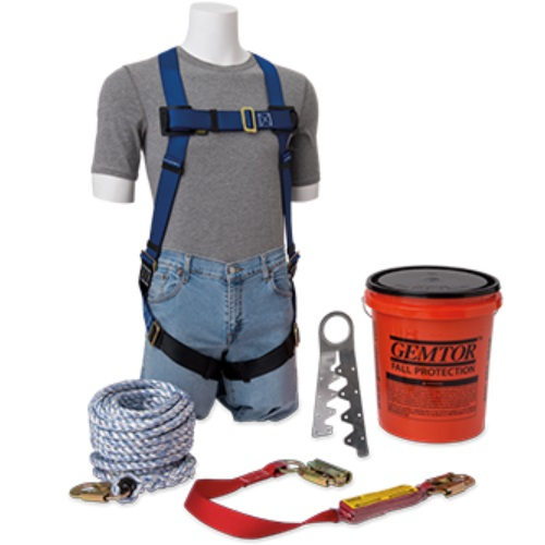Gemtor VP801-2 Fall Protection Roofer's Kit with Single-Use Anchor
