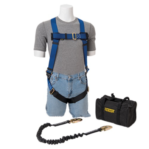Gemtor VP840-2 General Fall Protection Kit with 6 ft. No Pack Energy Absorbing Lanyard