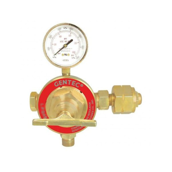 Gentec 155SX-125 Heavy Duty Single Stage Station Regulator Oxygen, Inert Gas, CO2