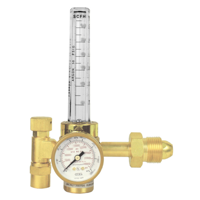 Gentec 191CD-60SP Flowmeter Regulator, 1 Piece, Piston Type, CO2 GCA320, Skin Pack