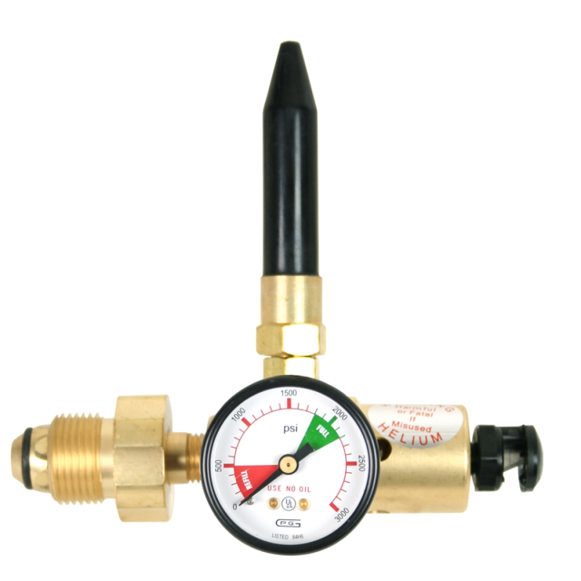 Gentec 230HBGA Balloon Filler Regulator, Hand Tight, CGA580 with Gauge and Accessories