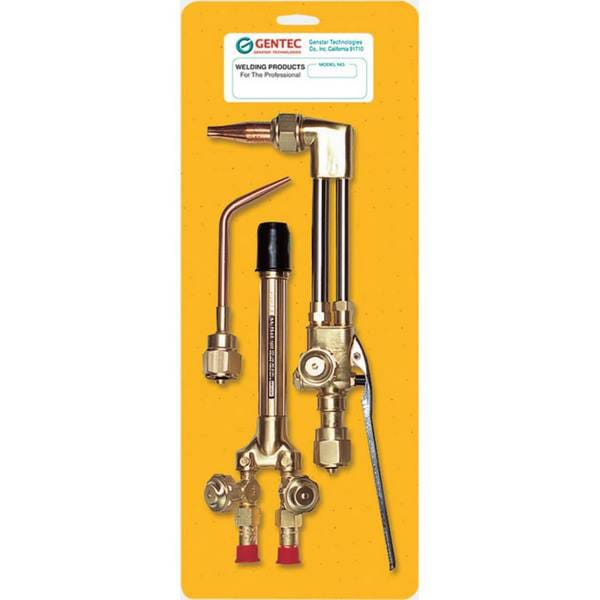 Gentec 142TC-11SP Torch Kits 142T Torch Handle 142C Cutting Attachment 172W-0 Welding Nozzle 172C-0 Cutting Tip Check Valves Skin Pack