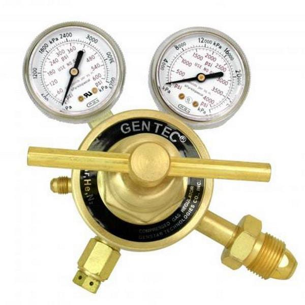 Gentec 452IN-450-F Medium Duty Single Stage Cylinder Regulator, Nitrogen, CGA580 w/ 1/4" SAE Flare