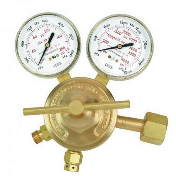Gentec 853X-125 Single Stage Medium/Heavy Duty Regulator, Oxygen