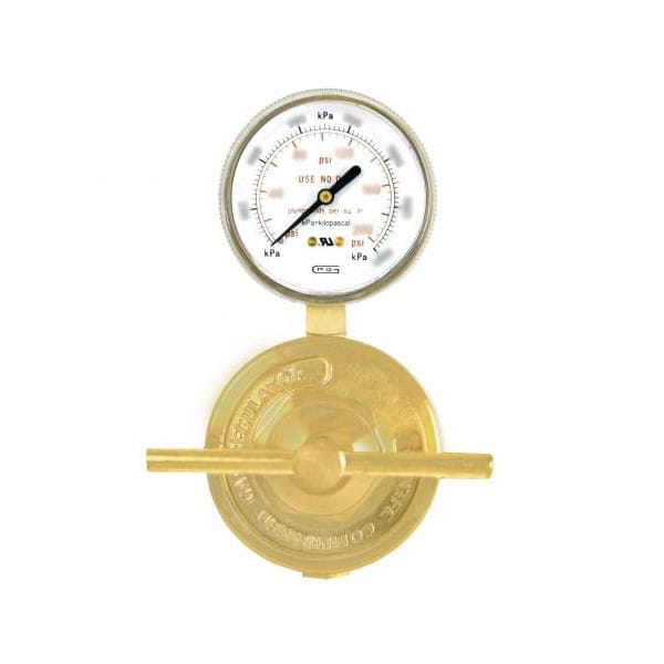 Gentec 853LX-125 Medium Duty Single Stage Pipeline Regulator, Oxygen