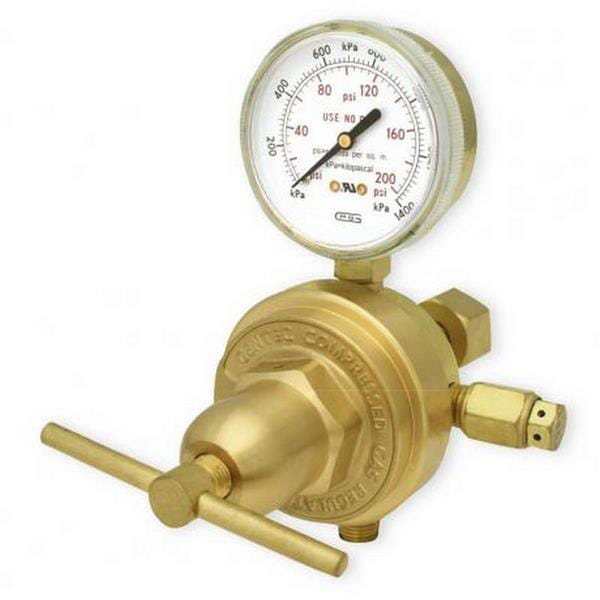 Gentec 853LCRX-125 Medium Duty Single Stage Cylinder Regulator, Oxygen, CGA540