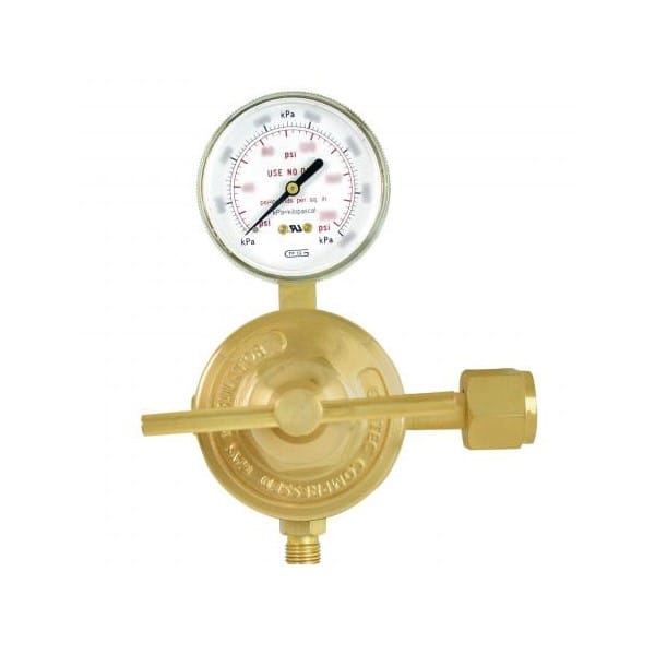 Gentec 853SX-40 Medium Duty Single Stage Station Regulator, Oxygen 2-40 PSI