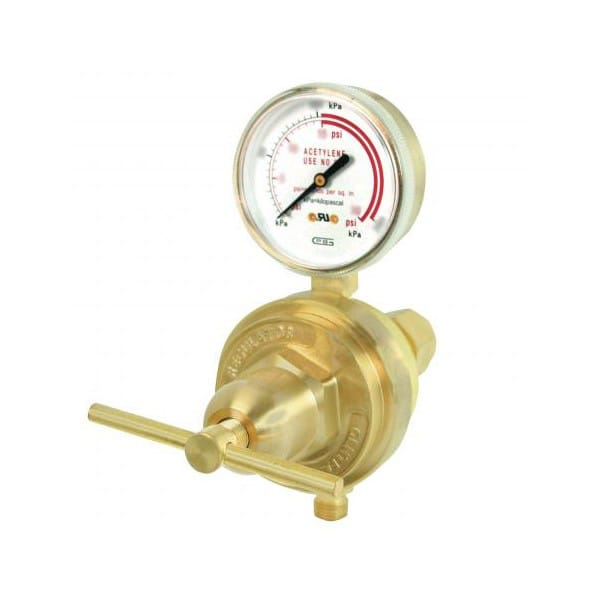 Gentec 853SRX-80 Medium Duty Single Stage Station Regulator, Rear Entry, Oxygen 4-80 PSI