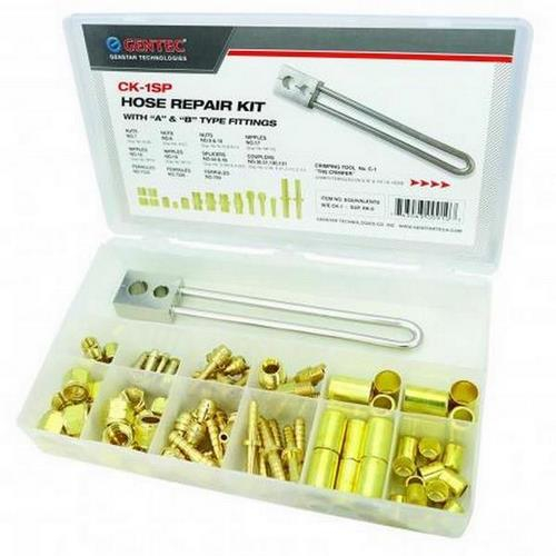 Gentec CK-1SP Hose Repair Kit, "A" & "B" Fittings w/ C-1 Crimping Tool, Skin Pack