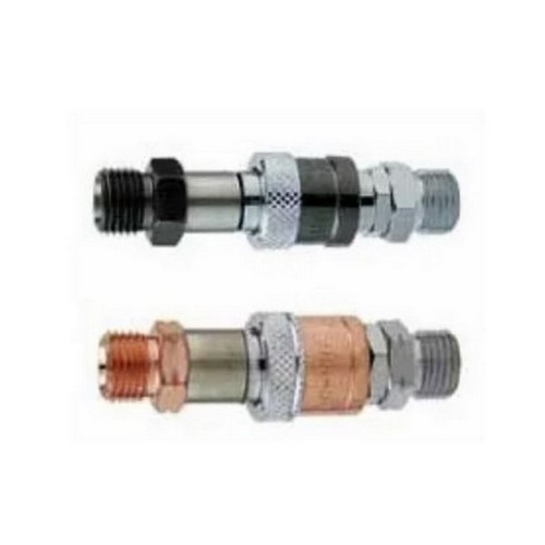 Gentec QC-HHPR Hose to Hose Quick Connector, with Check Valve, Pair (Fuel, Oxygen)