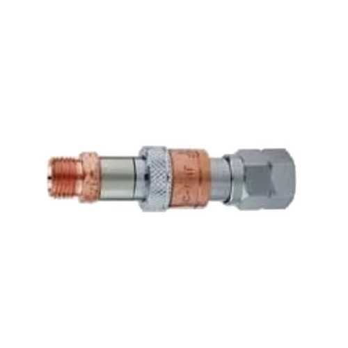 Gentec QC-RHFSP Regulator to Hose Quick Connector, with Check Valve, Fuel, Skin Pack