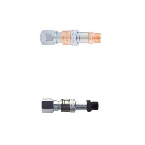 Gentec QC-RHPR-A Regulator to Hose Quick Connector, with Check Valve, Pair (Fuel, Oxygen)
