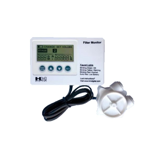 TDS Meters HM Digital FM-2 Filter Monitor, Flow Sensor w/o Faucet Disc