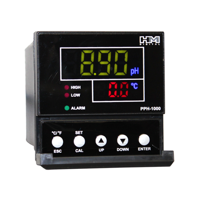 TDS Meters HM Digital PPH-1000 Single Line pH & Temp Automatic Controller Industrial 3/4" Probe