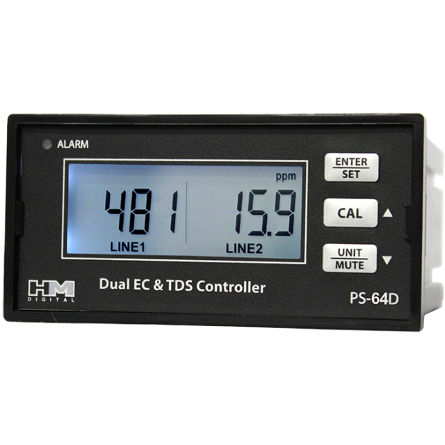 TDS Meters HM Digital PSC-64D Dual Inline EC/TDS Mini Controller with 4-20 mA Output