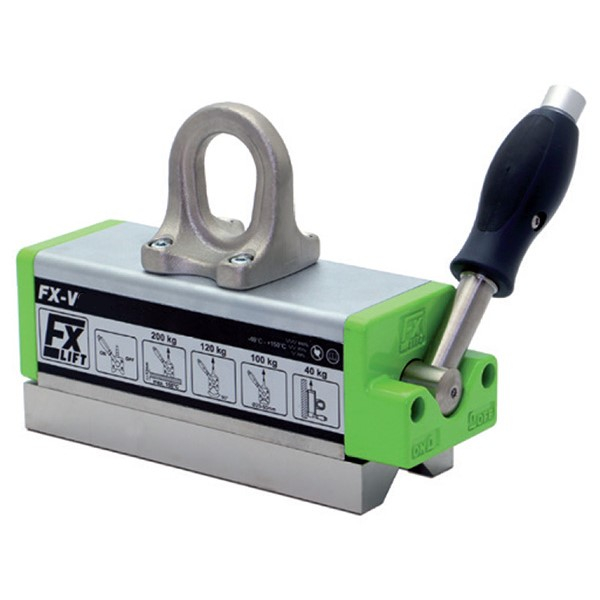 Industrial Magnetics Mag-Mate FXV0880 Lift Magnet for Beams, Angle Iron (90 Degree) and Hot Parts, Working Load Limit 88 lbs