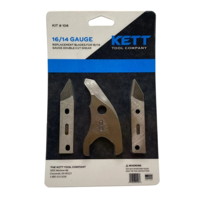 Kett Tool KIT #106 Replacement Blades for 16/14 Gauge Double Cut Shears