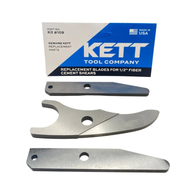 Kett Tool Kit #109 Replacement Blades for 1/2" Fiber Cement Shears