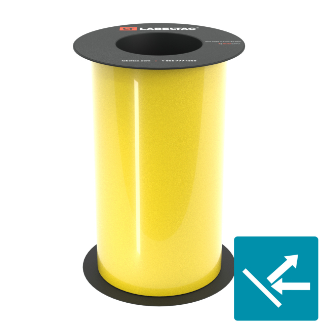 LabelTac LT901RF-C Reflective Tape for LabelTac 9 Only 9"x75', Yellow