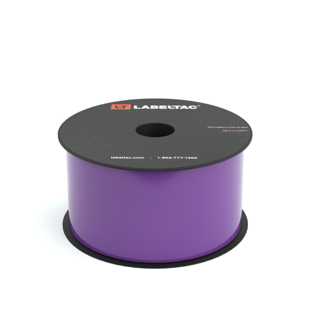 LabelTac LT2509HP High Performance 10-Year Label Tape 2.5"x150', Purple