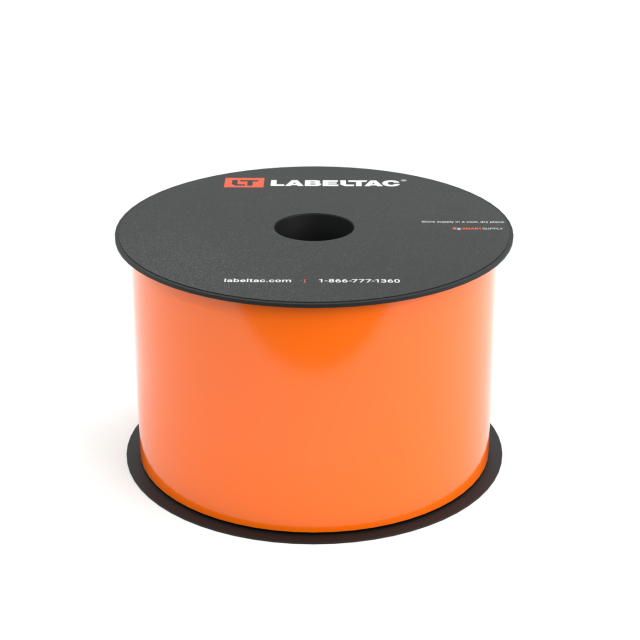 LabelTac LT306HP High Performance 10-Year Label Tape 3"x150', Orange