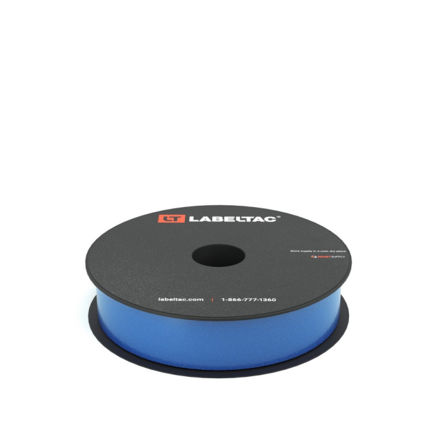 LabelTac LT107SGRF Safety Grade Reflective Label Tape 1" x 75' with Simple Peel Edge, Blue