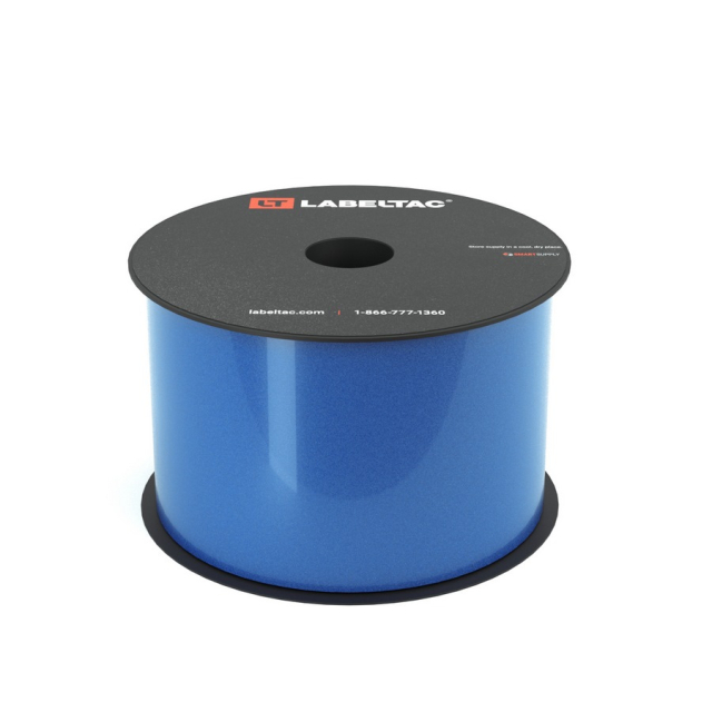LabelTac LT307SGRF Safety Grade Reflective Label Tape 3" x 75' with Simple Peel Edge, Blue