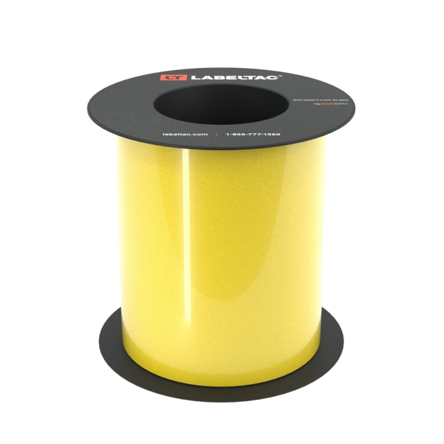 LabelTac LT601SGRF-C Safety Grade Reflective Label Tape 6" x 75', Yellow