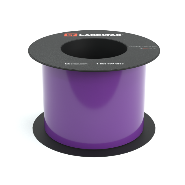 LabelTac LT409HP-C High Performance 10-Year Label Tape 4"x75', Purple
