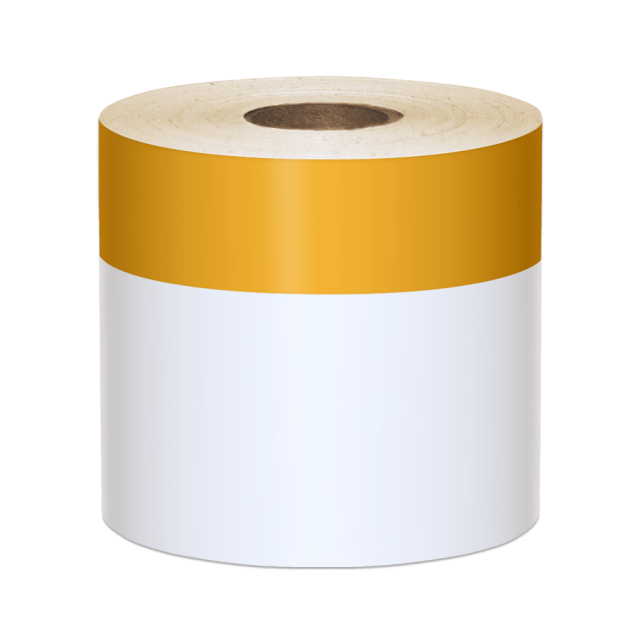 LabelTac LT301WW 3"x70' Cable Wire Labels Printable Cable Wraps 1" Printable Yellow Header Self-Laminating Use LabelTac 4 or LabelTac Pro Printer