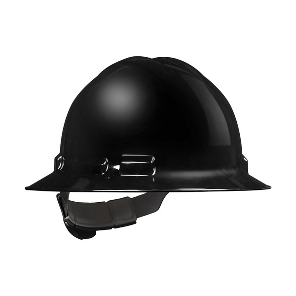 Malta Dynamics HHBLK2004 Full Brim Hard Hat - Black