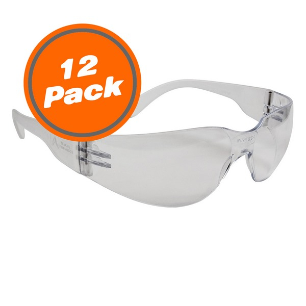 Malta Dynamics SG1012 Clear Safety Glasses - Case of 12