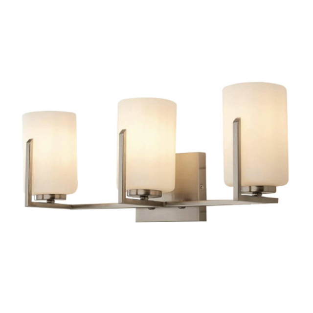 Medinah Power BELL-V3-BN BELLA 3-Light Vanity, Brushed Nickel