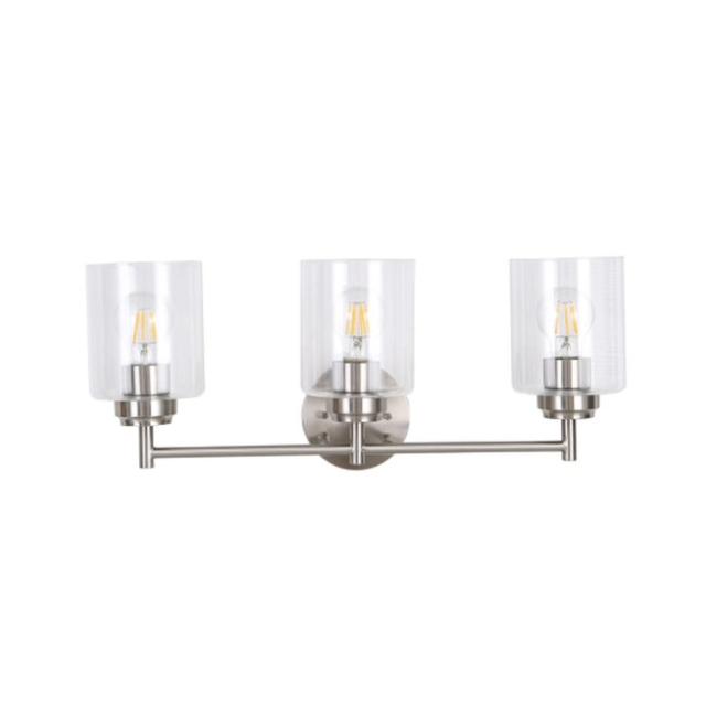 Medinah Power CRDL-V3-BN CARDINAL 3-Light Vanity, Brushed Nickel