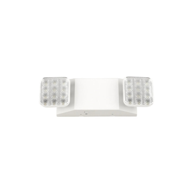 Medinah Power DH-EL-SQ-WH Dual Head Emergency Light, Square