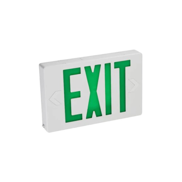 Medinah Power ES-C-S-G-WH "Exit" Sign, Green on White