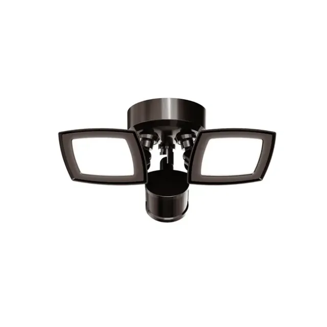 Medinah Power FSXD60-MS-4K-BZ FusionX Duo Series Twin Head Security Light, Motion Sensor, 45W, 4000K, Bronze