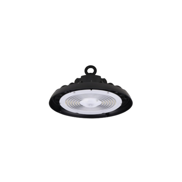Medinah Power UFO-100T150W-3CCT-DV2-NA-90-BK UFO Round High Bay, Wattage and CCT Selectable, 100-150W, Black